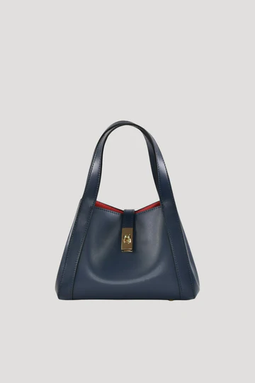 Eleonor Bag in Blue Saffiano Leather