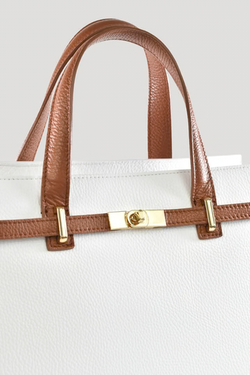 Grace XL Limited Edition Bag in White Togo Leather