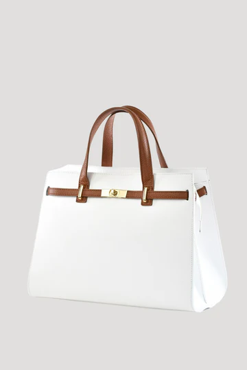 Grace XL Limited Edition Bag in White Togo Leather