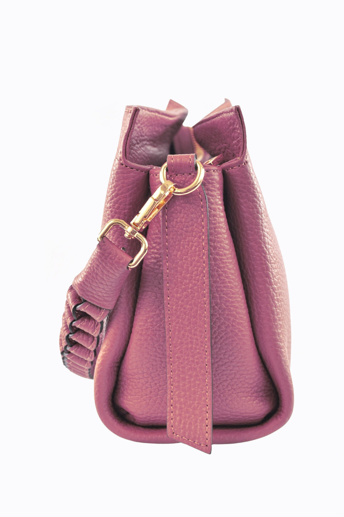 Braid Micro Bag in Antique Pink Dollar Leather