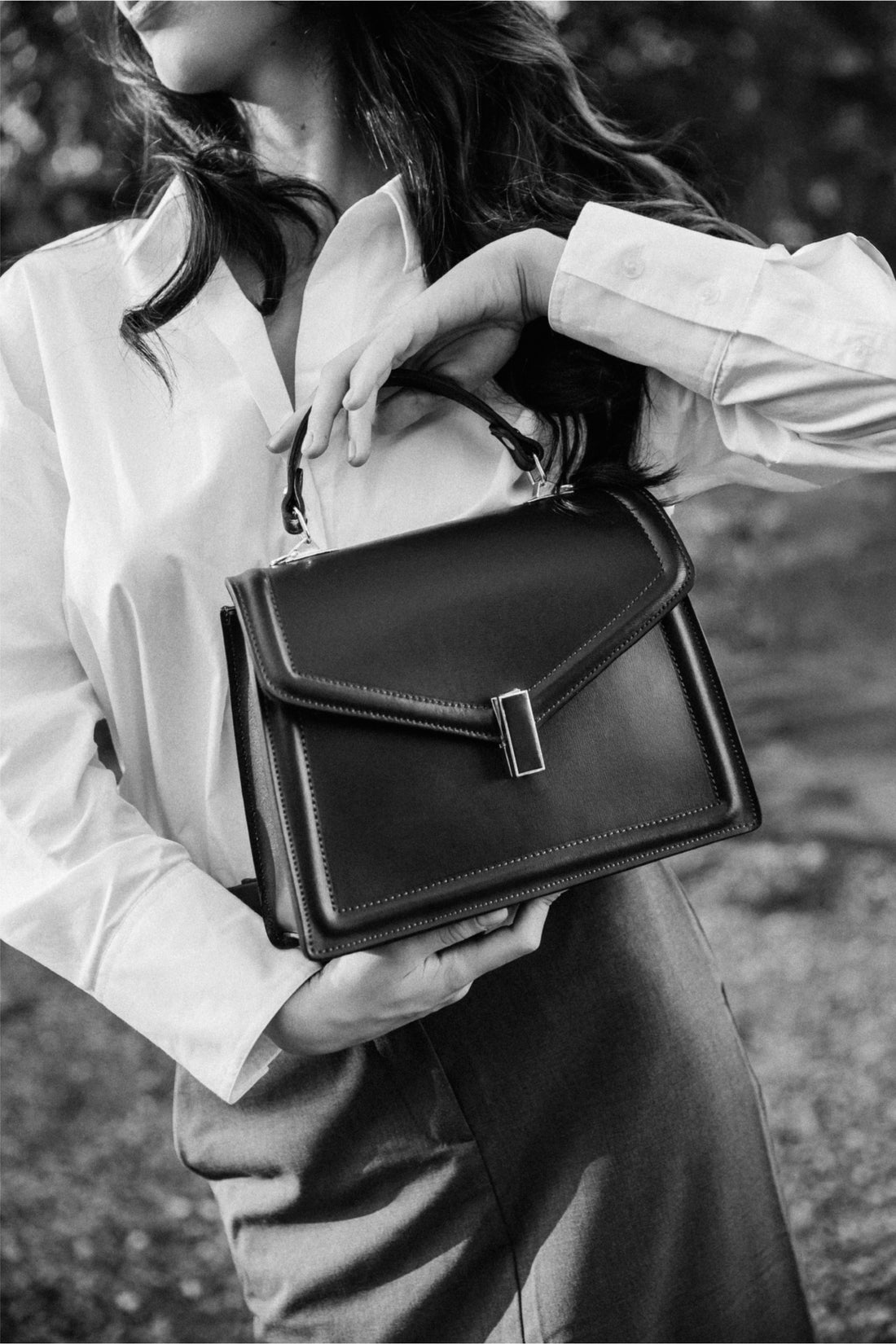 Adelaide Bag in Forest Green Saffiano Leather
