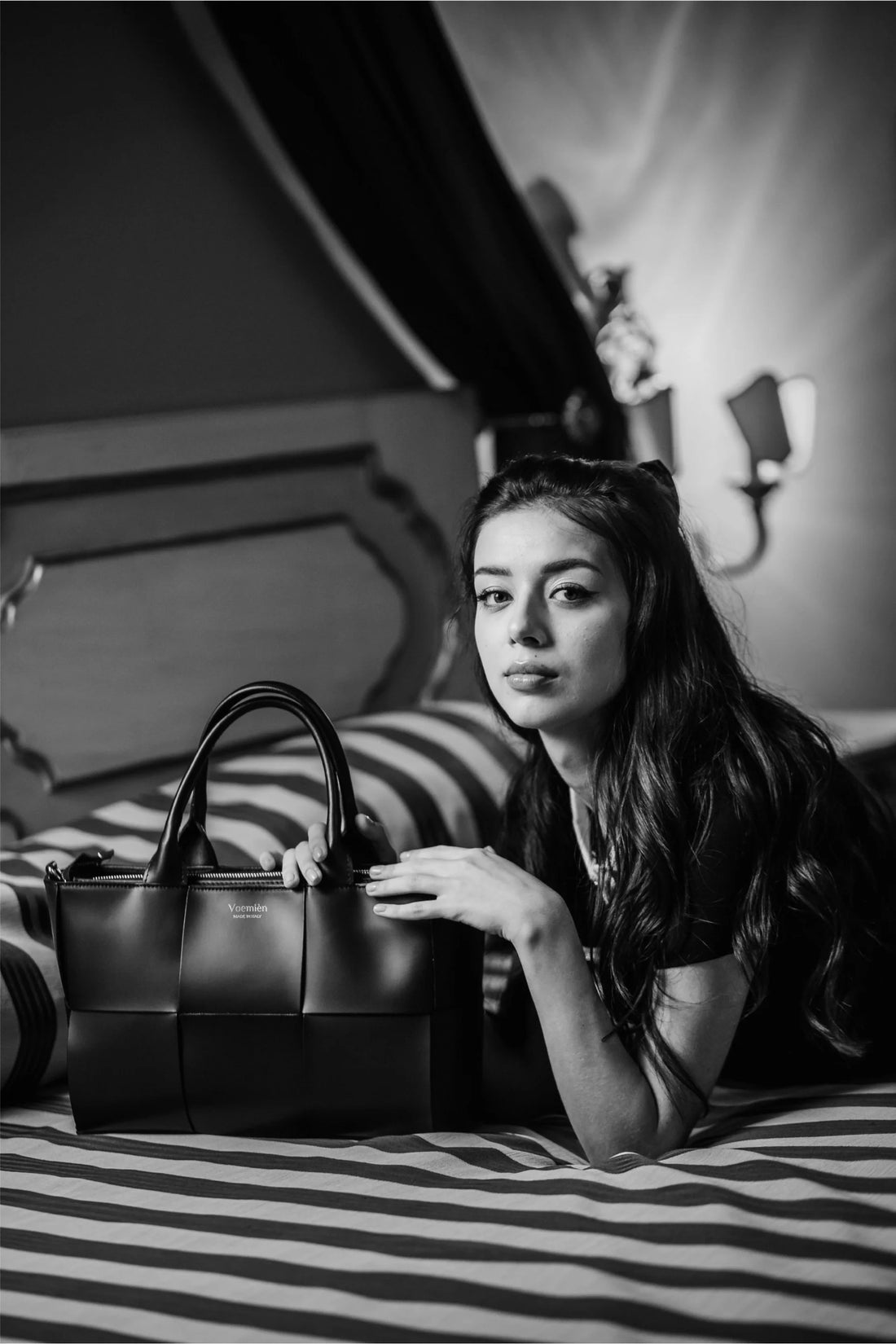 Lauren bag in brushed burgundy leather